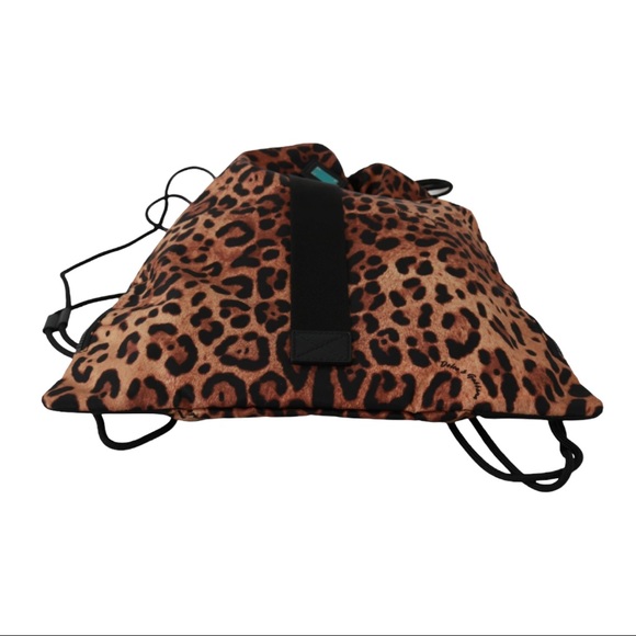 DOLCE & GABBANA Leopard Drawstring Napsack - Picture 3 of 5